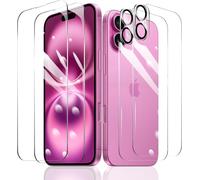 2×Film Protection D'écran Pour Iphone 16 Plus + 2×Protection Camera Objectif Arriere Appareil Photo + 2×Arrière Verre Trempé,Vitre Protecteur Accessoires,Hd Dureté 9h Glass,Compatible Coque