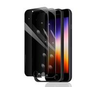 2 films de protection d'écran de confidentialité pour iPhone 6/6S/7/8/SE3/SE2022/SE2020 + 1 cadre d'installation, film en verre trempé anti-espion, dureté 9H, protection privée contre les chocs