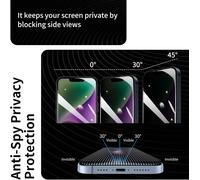 2 Films Protecteurs D'écran De Confidentialité Pour Iphone 13 Pro Max/14 Plus + 1 Cadre D'installation, Film En Verre Trempé Anti-Espion, Dureté 9h, Installation Facile, Protection Privée Contre Les