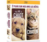 2 films sur nos amis les bêtes : Une vie de chiot + Une vie de chaton [Blu-ray]