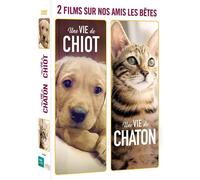 2 Films Sur Nos Amis Les Bêtes : Une Vie De Chiot + Une Vie De Chaton - Pack