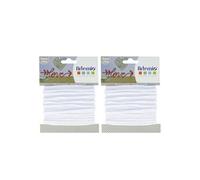 2 fils à tricotin 5 mm x 5 m - blanc