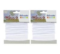 2 fils à tricotin 5 mm x 5 m - blanc Blanc