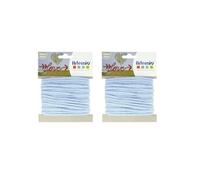2 fils à tricotin 5 mm x 5 m - bleu pastel