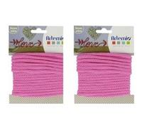 2 fils à tricotin 5 mm x 5 m - fuchsia