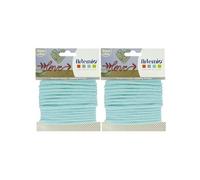 2 fils à tricotin 5 mm x 5 m - vert pastel
