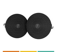 2 filtres de hotte FC07 - compatible Wpro CHF211/B Filtre de Hotte à Charbon B211 Diamètre: 210 mm - Boran - AIrlux - Glem