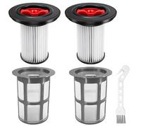 2 Filtres de Remplacement pour Bosch Unlimited Gen2 Serie 8, Compatibles avec Bosch 12036642, 12023349, HEPA Filter Avec 2 Filtres de Protection Contre les Peluches et Brosse de Nettoyage