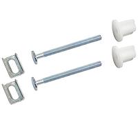2 Fixations Abattant de WC Vis 6x75 mm Tête Ovale + Ecrou + Glissière Métal NOYON & THIEBAULT