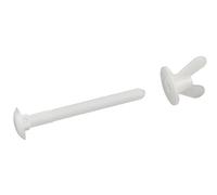 2 Fixations Abattant de WC Vis 6x80 mm Tête Ronde 20 + Ecrou NOYON & THIEBAULT