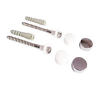 2 fixations cuvette WC/bidet 6x70 chevilles + capuchons