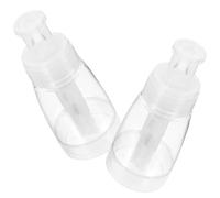 2 Flacons Pulvérisateurs Poudre 180ml PET Salon Coiffure Réutilisable | Bouchon Verrouillage, Mécanisme Intérieur Collecte Produit, Usage Polyvalent pour Poudres et Sprays