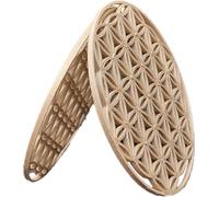 2 Fleurs de Vie 12 cm en Filament Bois Biosourcé - Impression 3D Professionnelle - Décoration Géométrie Sacrée - Fabrication Française - Petite Entreprise Française - Support Décoratif et Symbolique