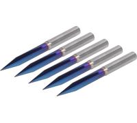 2 Flutes Straight Grooves V Bits,2 Flutes V Bits,Fraise à graver,4 x 0.3 x 30mm Engraving Bits,Tungsten Steel Engraving Bits