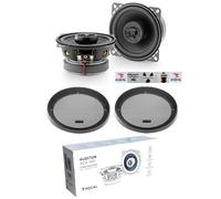 2 Focal ACX-100 Haut-Parleurs Coaxiales 4 " 4 Ohm + Grilles & 5 Autocollant