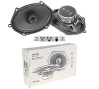 2 FOCAL ACX-570 enceinte coaxiale 2 voies ovale 5 x 7"" 13 x 18 cm 60 watts rms 120 watts max 4 ohm, la paire + 5 stickers cadeau