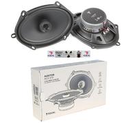 2 Focal ACX-570 Haut-Parleur Coaxial 130x180 MM 60 Watts RMS + 5 Sticker Hommage
