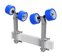 2 fois Remorque rouleaux pendulaires aide à la mise à l'eau remorque pour bateau TPU SUPROD Ø 120 mm bleu/gris