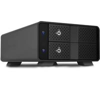 2-Fold USB 3.2 Gen2 10G Raid Hard Disk Docking Station for 2X SATA 3.5/2.5 inch HDDs, Transfer Rates up to 10Gbit/Sec, no Tools Required, Lockable, 2X USB Cable. Aluminum Enclosure Black