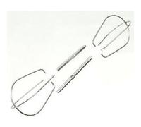 2 Fouets à émulsionner - Moulinex - pour Batteurs EASY MAX ABM141E(Q), HM200031/6W0 et ACCESSIMO - Gris en Métal
