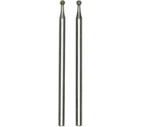 2 fraises diamantées sur tige 1mm Proxxon Micromot