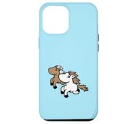 2 Friends Running Pony Chevaux Rider Fun Fast Hobby Best Team Coque pour iPhone 12 Pro Max