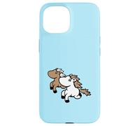 2 Friends Running Pony Chevaux Rider Fun Fast Hobby Best Team Coque pour iPhone 15