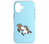 2 Friends Running Pony Chevaux Rider Fun Fast Hobby Best Team Coque pour iPhone 16
