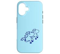 2 Friends Running Pony Chevaux Rider Fun Fast Hobby Best Team Coque pour iPhone 16