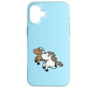 2 Friends Running Pony Chevaux Rider Fun Fast Hobby Best Team Coque pour iPhone 16 Plus