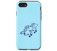 2 Friends Running Pony Chevaux Rider Fun Fast Hobby Best Team Coque pour iPhone SE (2020) / 7/8