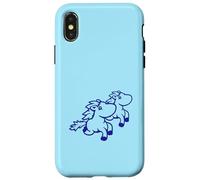 2 Friends Running Pony Chevaux Rider Fun Fast Hobby Best Team Coque pour iPhone X/XS