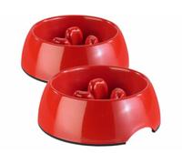 2 gamelles anti-étouffement 300 ml Infactory