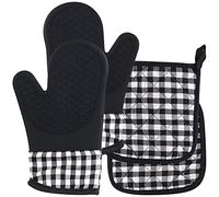 2 gants en silicone et 2 maniques pour sortir les plats chaud du four [Rosenstein & Söhne]