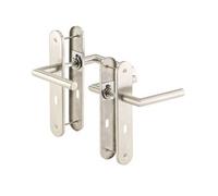 2 poignées de porte à plaque longue en acier inoxydable [AGT]