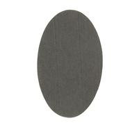 2 genouillères en daim gris thermocollantes à repasser. Coudières pour protéger vos vêtements et réparer vos pantalons, vestes, pulls, chemises. 16 x 10 cm. Réf. 92 Gris