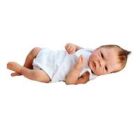 2 Genres Reborn Baby Doll 18 Pouces 46Cm Noir Oeil Ouvert Poupée Silicone Vinyle Doux Réaliste Bébé Jouet Cadeau,Fille