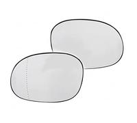 2 Glaces Dégivrantes (Miroirs) de Rétroviseurs Avant Gauche ET Droit Côté Conducteur ET Passager Couleur Chrome avec Supports compatible pour C2 C3 I C3 PLURIEL XSARA PICASSO 1007 206 206 + - 8151.CC