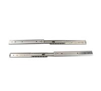 2 glissières de tiroir de 200 mm, glissière à roulement à billes à extension totale à 3 plis, glissières à montage latéral en acier laminé à froid avec une capacité de 44 lb, pour