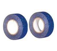 2 glitter tapes 5 m x 1,5 cm - bleu nuit - Rayher Bleu G