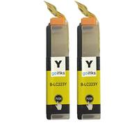2 Go Inks Cartouches d'encre Jaune pour remplacer Brother LC223Y Compatible/non-OEM pour Brother DCP et MFC Imprimantes