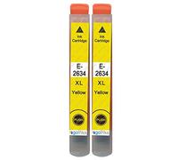 2 Go Inks Cartouches d'encre Jaune pour remplacer Epson T2634 (26XL Séries) Compatible/non-OEM pour Epson Expression Premium Imprimantes