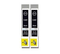2 Go Inks Cartouches d'encre Noire pour remplacer Epson T0801 Compatible/non-OEM pour Epson Stylus Photo Imprimantes