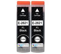 2 Go Inks Cartouches d'encre Noire pour remplacer Epson T2621 (26XL Séries) Compatible/non-OEM pour Epson Expression Premium Imprimantes