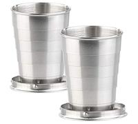Semptec 2 gobelets télescopiques avec porte-clés