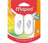 2 Gommes - Blanche - Plastique - Epure - Maped
