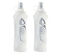 2 Gourde Souple Flasque Running, Soft Flask 500ml, Bouteille d'eau Gourde Sport Pliable Poche Hydratation, Réservoir d'eau Flacon pour Sports de Plein Air, Randonnée, Cyclisme, Camping, Jogging