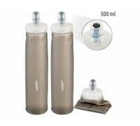 2 gourdes pliables sans BPA 500 ml - coloris anthracite Speeron