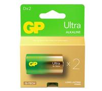 2 GP Ultra Alkaline G-Tech LR20 D Pile Longue Durée Power Blister Exp 2033