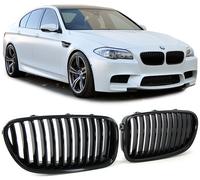 2 GRILLE DE CALANDRE NOIR BRILLANT BMW SERIE 5 F10 F11 520D 525D 530D 535D M M5
